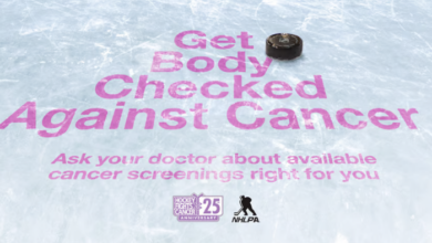 Campagne de sensibilisation Get Body Checked entre AstraZeneca et la NHL